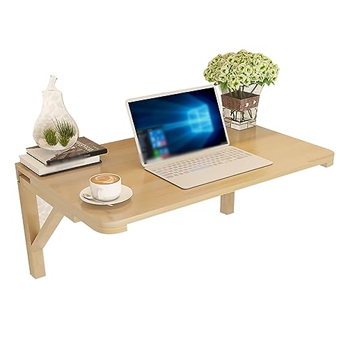 Table murale pliante pour buanderie et petite étagère en bois