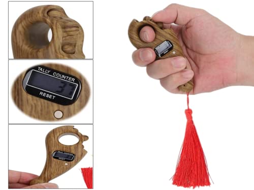 Image of 1Pieces Digital Counter Buddha Beads Counter,LCD Digital Display Counter,Buddha Beads Digital Finger Counter,Portable Mini Chanting,for Prayer,Buddhist Meditation, Relaxation,Active Fingers