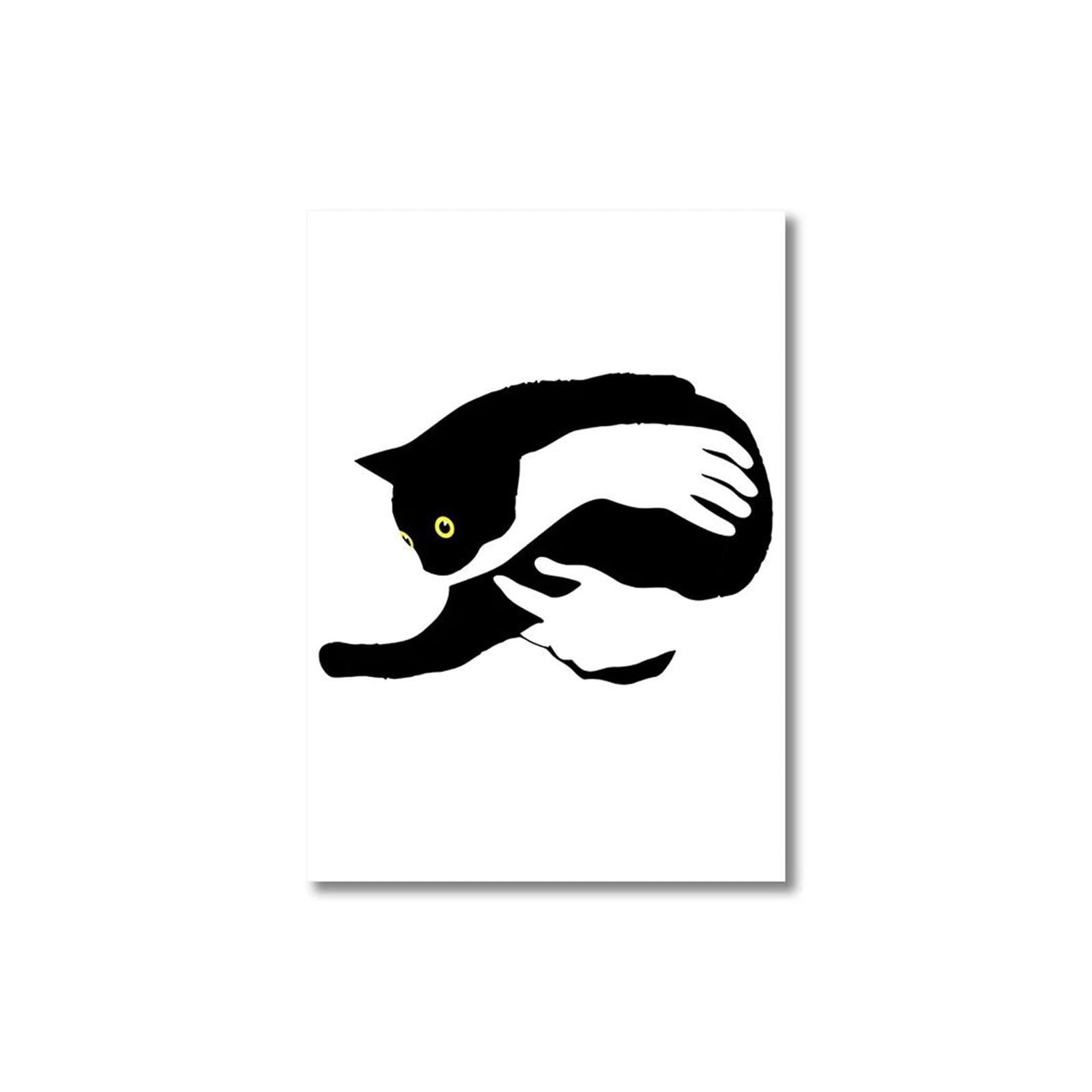 Pintura en lienzo de gatito con diseño elegante de 30x40 para una decoración del hogar acogedora