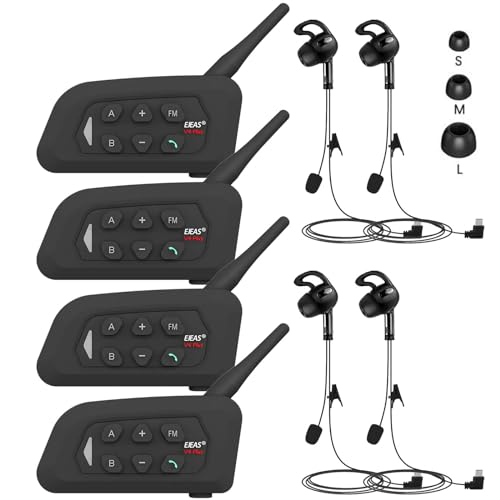 Image of Referee Headset, USB C Interface Communication System with Headset Earphone for Volleyball Official Football Soccer Handball (4 Pack)