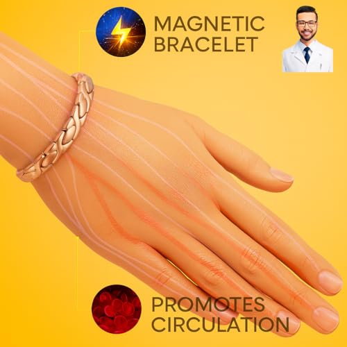 38 Elegant Titanium Magnetic Bracelet for Women Germanium and Magnetic Functions with Free Link Removal Tool Christmas gift3