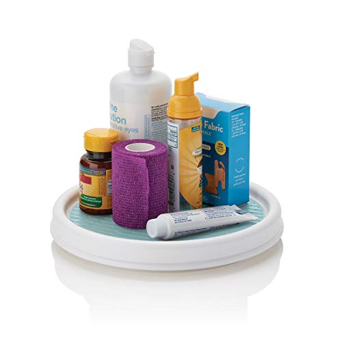 Copco 9 Inch Lazy Susan, 9-Inch, White/Aqua,5234750 #TOP3