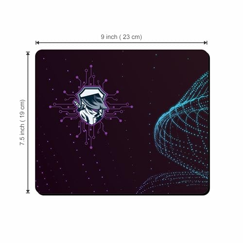 Image of Gaming Mouse Pad 9 x 7.5 Inch - Non-Slip Rubber Base, Smooth Precision Surface - Compact Desk Mousepad for Gaming, Office & Laptop Use