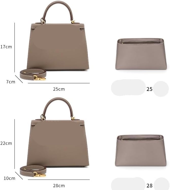 HAETIN レディース バッグ 型崩れ防止 バッグインバッグ トートバッグ用 インナーバッグ オーガナイザー Fits Bolid リュック・ バッグ用インナーオーガナイザー 16個ポケットで小物を整理 化粧ポーチや保管分 HAETIN レディース バッグ 型崩れ防止 バッグインバッグ トートバッグ用 インナーバッグ オーガナイザー Fits Kelly