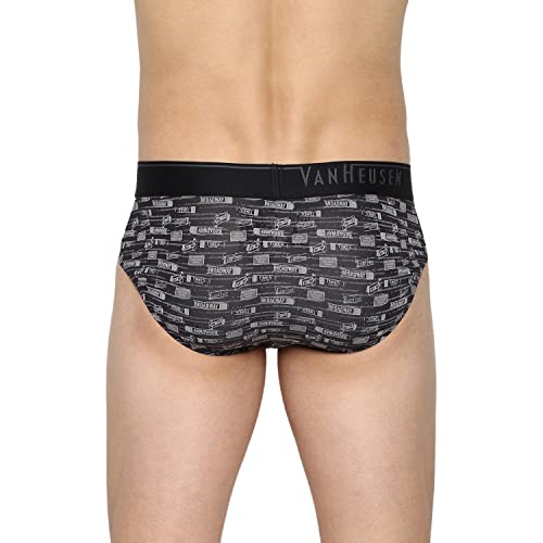 Image of Van Heusen Men Regular Fit 4 Way Stretch Body Defining Fit Allover Print Briefs - Available in Pack of 1 & 2