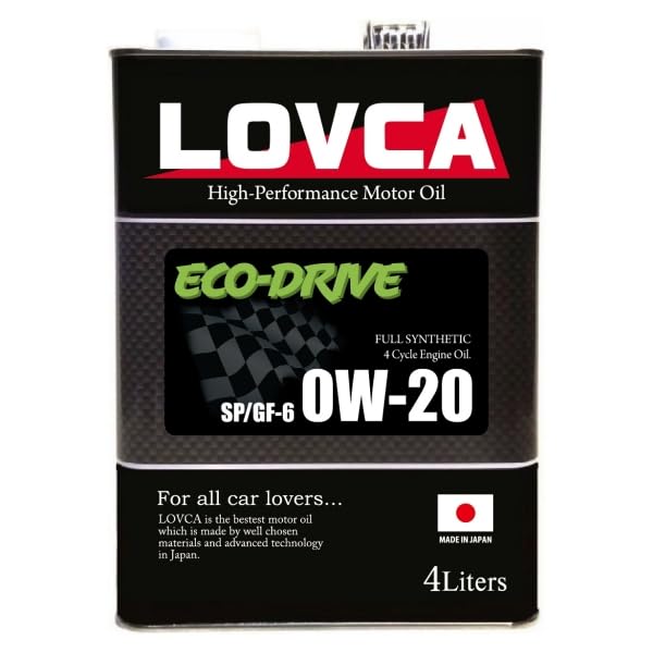Amazon | LOVCA ECO-DRIVE 0W-20 4L SP/GF-6 エンジンオイル □LED020