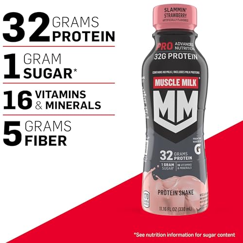Muscle Milk Pro Advanced Nutrition Protein Shake, Slammin' Strawberry thumb #2
