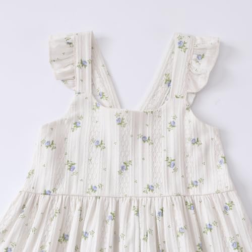 Kids Toddler Baby Girls Dress Ruffle Sleeveless Princess Dress Summer Beach Sundress3