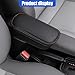 GAOLAOSY 2PCS Car Door Armrest Pads, Soft Leather Memory Foam Car Arm Rest Cushion Pad for Elbow Leg and Knee Support, Universal Comfortable Auto Center Console Pillow for Most Vehicles (Black)