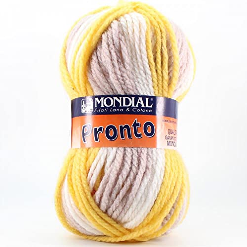 Lanas Mondial Pronto STM Pelote de couleur orange Cod.261