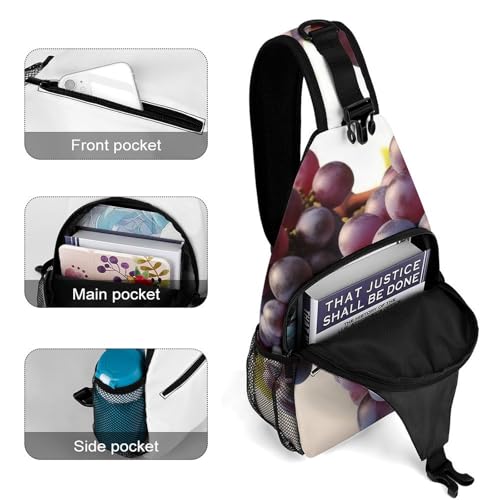 Morrales Desert Grapes Sling Bag para Hombre y Mujer miniatura 4