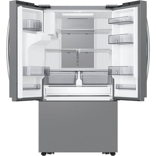 Smart 26 cu. ft. French Door Counter Depth Refrigerator with Four Ice Types - Stainless Steel by Samsung on Fridge.com