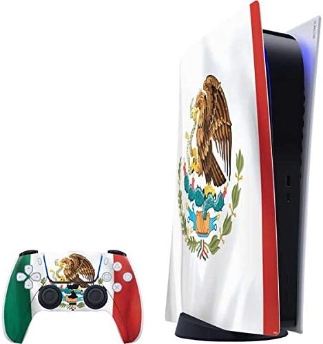 Skinit Decal Gaming Skin Compatible with PS5 Digital Edition Bundle - Mexico Flag Design
