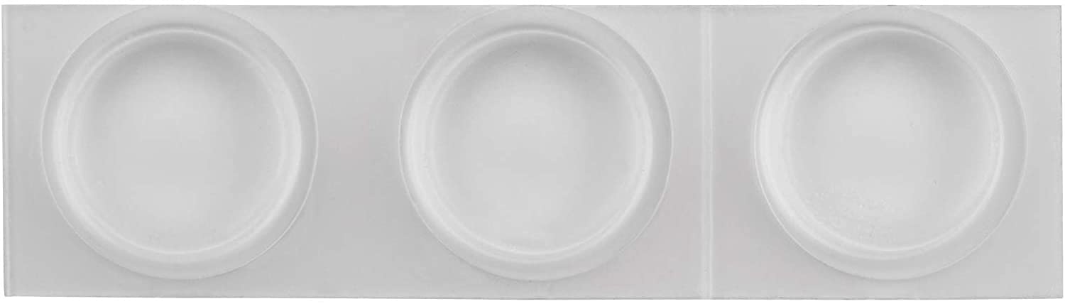 Tampon Caoutchouc - Lot De 12 Transparent 22 Mm - Pieds Adhesifs Extra Fort