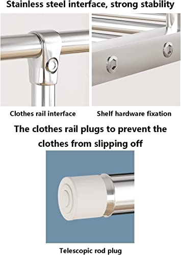 Double rail suspendu réglable pour remédier au manque de place dans vos placards de chambre - 8