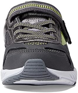 Stride Rite Boy's Lighted Cosmic Sneaker, Grey/Neon, 9 Wide Toddler | Image 7