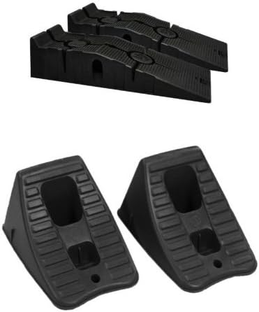 RhinoRamps Vehicle Ramps with Tire Hugger Wheel Chocks