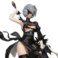 Tongyundacheng 2B Actionfigur mit Zubehör, Anime Game Girl Figur Modell, Battle Damaged Ver, Yorha 2B Automata Statue, Desktop Ornament Sammlerstück Geschenk, 33 cm – Ansicht 5