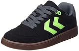 hummel Unisex Liga GK RPET Suede Handball Shoe, Black, 36 EU