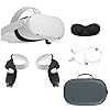 2020 Oculus Quest 2 All-in-One VR-headset, 256 GB SSD, Bril Compitble, 3D Audio, Mytrix Draagtas, Oortelefoon, Grip…