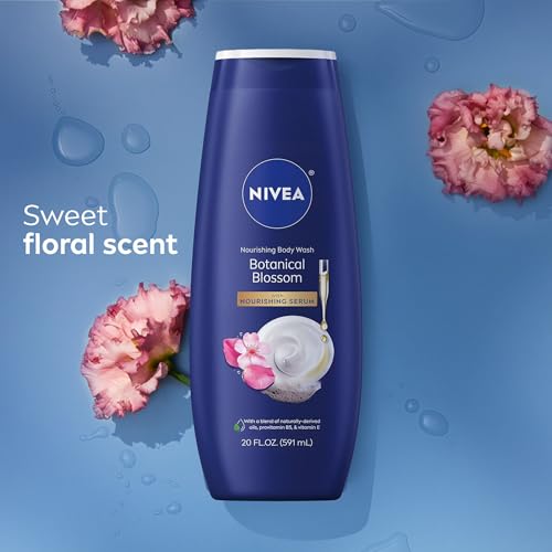 NIVEA Nourishing Botanical Blossom Body Wash, Nourishing Serum, 20 FL OZ - image 9