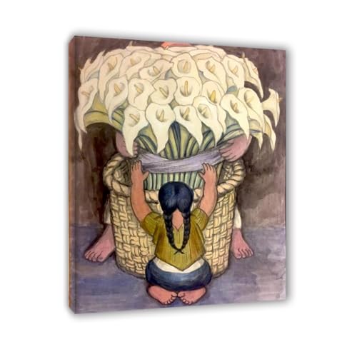 Affiche sur toile Diego Rivera reproduction tableau decoration du salon 40x50