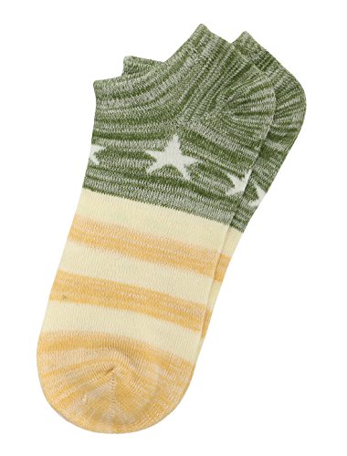 Image of uxcell Women Low Cut Stripes Stars Pattern Ankle Socks 5 Pairs