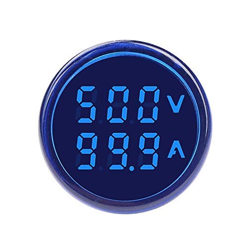Robin Teper Volt+Amp Metar 0052 Digital Plastic Voltmeter Ammeter AC 50-500V 0-100A Ampere Voltage Current Meter Tester Dual LED Indicator Pilot Lamp Light 22 mm W/CT (Blue) (B07XDLVK41) Amazon Price History, Amazon Price Tracker