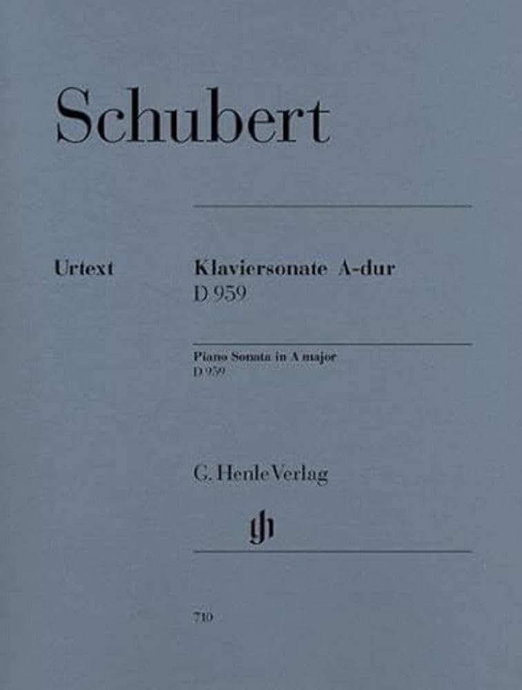 Piano Sonata A major D 959 - piano - (HN 710): Instrumentation: Piano solo