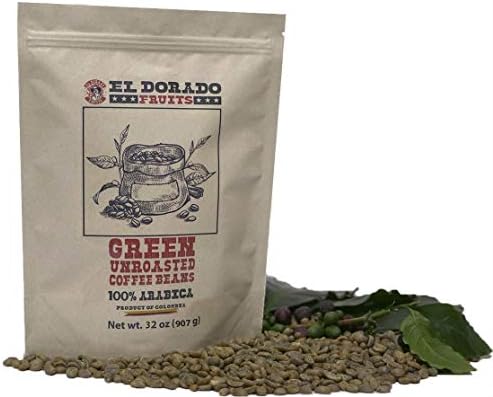 El Dorado Fruits Colombian Premium Single Origin Unroasted Coffee Beans (2 lb.) - Handmade Green Coffee, 100% Arabica…