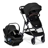 Britax Phases Travel System with Arbor Infant Car Seat, StayTight Base, & Parent Organizer; Car Seat and Stroller Combo with DuoConnect; 6-in-1 Stroller Includes Pramette Mode Raven Black