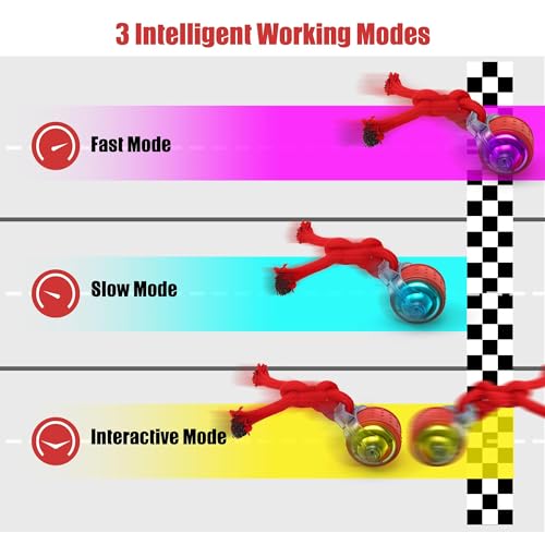 Image of Interactive Dog Toys, Smart Automatic Moving Dog Ball with Rope, Rechargeable Motion Activated Rolling Dog Toy for Small Large Dogs Aggressive chewers to Keep Them Busy