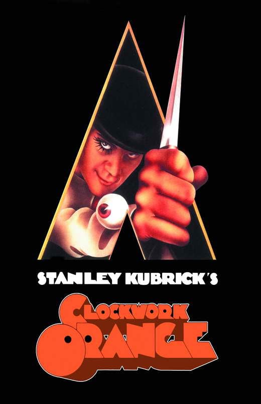 CLOCKWORK ORANGE ポスター A Clockwork Orange Movie Poster 1990's RI French 1 Panel (47x63)