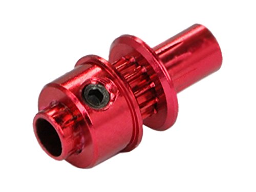 MICROHELI Aluminum Main Drive Pulley (RED) (for MH Pulley/Timing Belt Conversion Series)