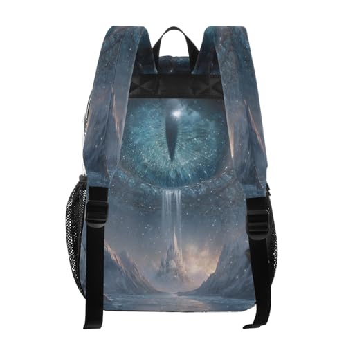 Dragon Castle Starry Clear Backpack Heavy Duty See Through Transparent PVC BookBag for Kids Boy Girl School Work3