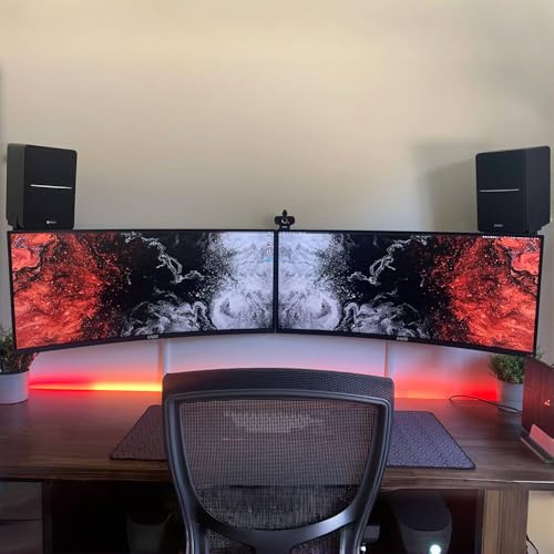 Image of Kado 2-Pack 30 inch 21:9 Ultrawide Curved 1800R 200Hz 2560x1080 Gaming Monitor | AMD FreeSync Premium DisplayPort HDMI, Stacked Gaming Multi-View Split Screen Streaming, VESA Mount Built-in Speakers