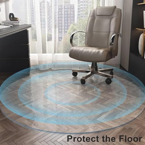 Tapis de chaise antidérapant 1.7mm en PVC protège-sol transparent - 5