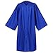Erligo Unisex Matte Graduation Cap and Gown with Stole Honor Cords Set for High School College Bachelor (Standard, Royal Blue, 54)