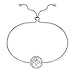 Produktbild Engelsrufer Damen Armband aus Sterling Silber und Lebensbaum Anhänger silber - besetzt mit 22 weißen Zirkonia - verstellbarer Schiebeverschluss - nickelfrei