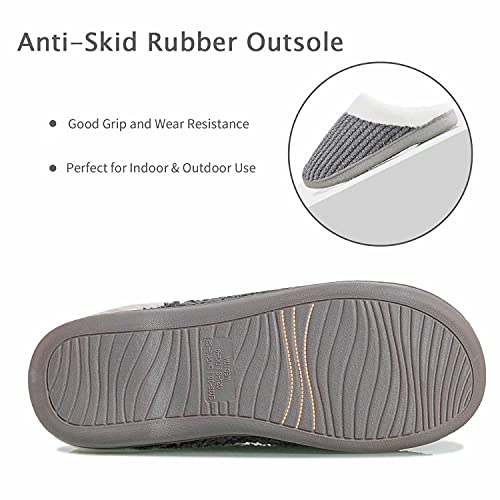 Image of YALOX Slippers for Womens Warm Memory Foam Anti-Slip House Shoes Comfortable Cotton Slippers Home Bedroom Shoes Indoor & Outdoor