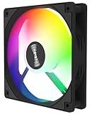 2 Pack 120x120x25mm 12V PC Cooler RGB Fans Silent Version High Airflow PC Fans, Hydraulic Bearing - Low Noise RGB Fans with 4 pin PSU Plug Computer Fans Air Cooling