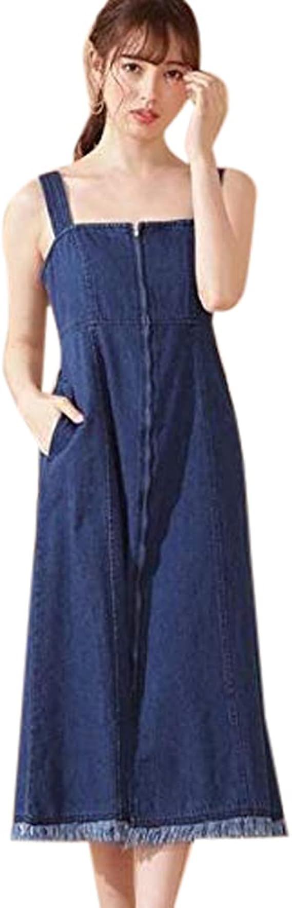 Amazon Co Jp ジル バイ ジルスチュアート ワンピース サマーライトデニム レディース ネイビー 日本 M 日本サイズm相当 服 ファッション小物