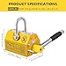 6600 LBS Permanent Magnetic Lifter, Heavy Duty Lifting Magnet with Release Handle for Steel Plate, Round Bar, Workshop, Warehouse & Job Site