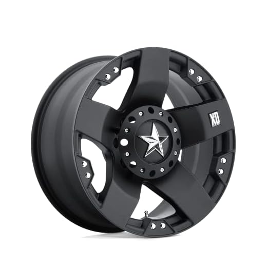 XD Series by KMC Wheels XD775 Rockstar Matte Black Wheel (17x8"/5x127, 135mm, +10mm offset)