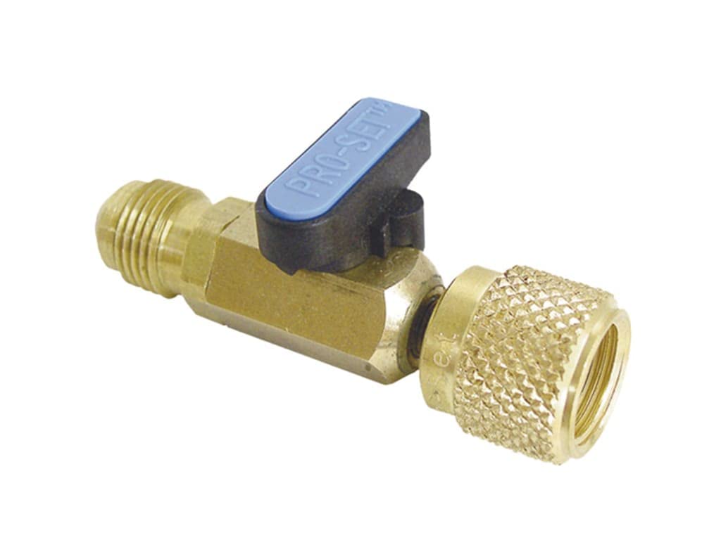 Válvula de bola CPS BV38 SAE M x 3/8 pulgada SAE FM BV para sistemas de refrigeración