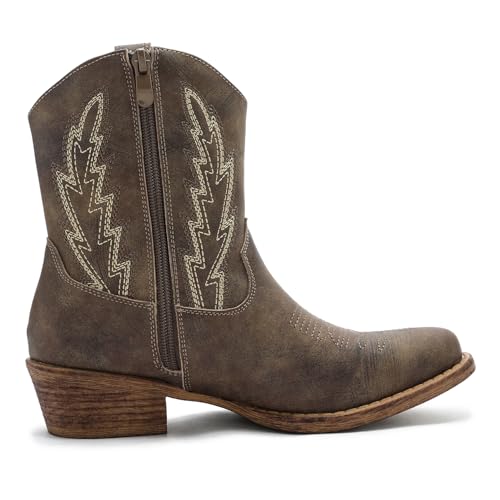 Image of GLOBALWIN Cowboy Boots For Women Short Ankle Boots