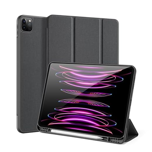 Capa Anti Impacto Dux Ducis Modelo Domo Compatível com iPad Pro 12.9 2020/2021 / 2022 M2 (Preto)