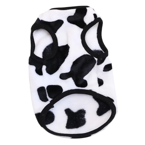 healvian 冬用犬服 防寒あったかベスト 牛柄 柔らかコーラルス素材 小型犬 猫対応 秋冬向けペットウェア 快適フィット 保温性