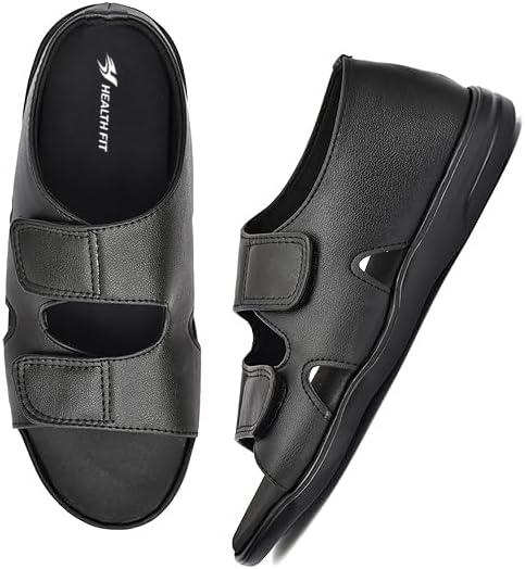HEALTH FIT Men's Diabetic & Orthopedic with Extra Soft Comfortable Sandal
