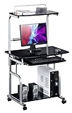 ✅ Scrivania compatta per PC dotata di quattro ripiani